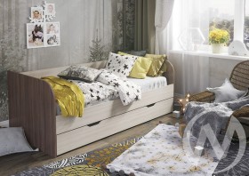 Кровать детская Балли 2-х уровневая (шимо темный/шимо светлый) в Искитиме - iskitim.katalogmebeli.com | фото 1