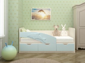 Кровать детская 1,6м Дельфин (Розовый металлик) в Искитиме - iskitim.katalogmebeli.com | фото