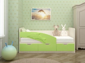 Кровать детская 1,6м Дельфин (Розовый металлик) в Искитиме - iskitim.katalogmebeli.com | фото 2