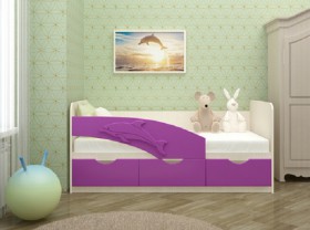 Кровать детская 1,6м Дельфин (Розовый металлик) в Искитиме - iskitim.katalogmebeli.com | фото 8