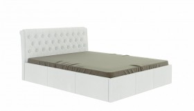 Кровать Дженни 1,6м с ПМ (белый) в Искитиме - iskitim.katalogmebeli.com | фото 5