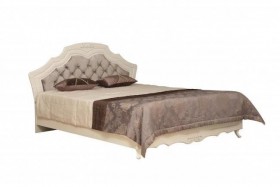 Кровать двойная "Кантри" (вудлайн кремовый/патина/ортопед/1820) в Искитиме - iskitim.katalogmebeli.com | фото 1
