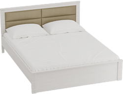 Кровать Элана 1200 с основанием Бодега белая в Искитиме - iskitim.katalogmebeli.com | фото