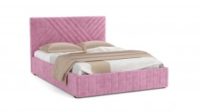 Кровать Гамма ш. 1400 (без основания для хранения) (велюр тенерифе розовый) в Искитиме - iskitim.katalogmebeli.com | фото