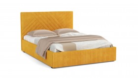 Кровать Гамма ш. 1400 (с основанием для хранения) (велюр тенерифе куркума) в Искитиме - iskitim.katalogmebeli.com | фото