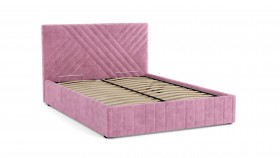 Кровать Гамма ш. 1400 (с основанием для хранения) (велюр тенерифе розовый) в Искитиме - iskitim.katalogmebeli.com | фото 2