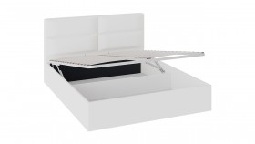 Кровать «Глосс» с мягкой обивкой и подъемным механизмом тип 1 (1800) (Белая) в Искитиме - iskitim.katalogmebeli.com | фото 2