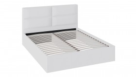 Кровать «Глосс» с мягкой обивкой тип 1 (1400) (Белая) в Искитиме - iskitim.katalogmebeli.com | фото