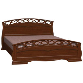 Кровать Грация-1 из массива сосны 900*2000 Орех в Искитиме - iskitim.katalogmebeli.com | фото 8
