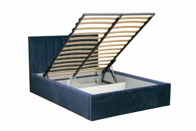 Кровать "Юнона" ш. 1600 (Н=1020мм) (ягуар нэви) в Искитиме - iskitim.katalogmebeli.com | фото 3