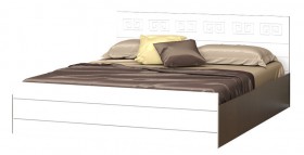 Кровать Корсика-1 1.6 (Венге/Белый глянец) в Искитиме - iskitim.katalogmebeli.com | фото
