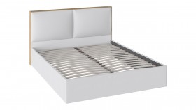 Кровать «Квадро» с мягкой обивкой тип 1 (Белая) в Искитиме - iskitim.katalogmebeli.com | фото