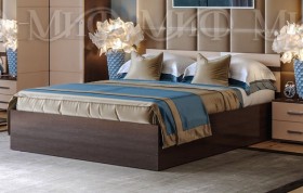 Кровать Нэнси 1,4м (Венге/капучино глянец) в Искитиме - iskitim.katalogmebeli.com | фото