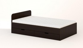 Кровать с ящиками 1200 (Венге) в Искитиме - iskitim.katalogmebeli.com | фото