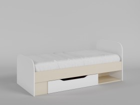 Кровать Санни 1650х750 (Белый/корпус Клен) в Искитиме - iskitim.katalogmebeli.com | фото 1