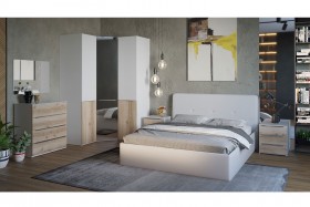 Кровать «Синди» с мягкой обивкой тип 1 (Белая) в Искитиме - iskitim.katalogmebeli.com | фото 2