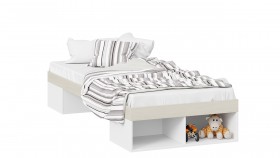 Кровать «Сканди»  Дуб Гарден/Белый в Искитиме - iskitim.katalogmebeli.com | фото