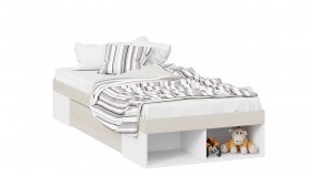 Кровать «Сканди» с ящиком Дуб Гарден/Белый в Искитиме - iskitim.katalogmebeli.com | фото