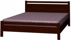 Кровать Вероника-1 из массива сосны 900*2000 Орех в Искитиме - iskitim.katalogmebeli.com | фото 5