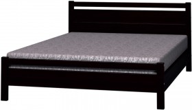 Кровать Вероника-1 из массива сосны 900*2000 Орех темный в Искитиме - iskitim.katalogmebeli.com | фото