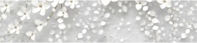Кухонный фартук КМ 481 Абстракция цветы бетон в Искитиме - iskitim.katalogmebeli.com | фото