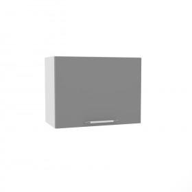 Квадро ВПГ 600 шкаф верхний горизонтальный высокий (Ваниль кожа/корпус Серый) в Искитиме - iskitim.katalogmebeli.com | фото