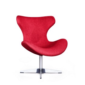 Лаунж кресло Vibe, рогожка красный в Искитиме - iskitim.katalogmebeli.com | фото 1