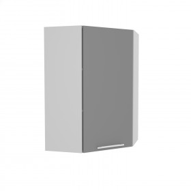 Лофт ВПУ 600 шкаф верхний угловой высокий (Дуб бурый/корпус Серый) в Искитиме - iskitim.katalogmebeli.com | фото