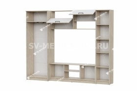 Мебель для гостиной МГС 3 Исполнение 1 Дуб Сонома / Белый в Искитиме - iskitim.katalogmebeli.com | фото 3