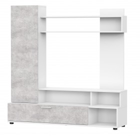 Мебель для гостиной "МГС 9" Белый / Цемент светлый в Искитиме - iskitim.katalogmebeli.com | фото 1