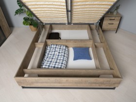 Модульная спальня Трувор (Дуб Гранж Песочный К356, Интра) в Искитиме - iskitim.katalogmebeli.com | фото 7
