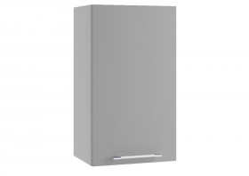 Монца П 400 шкаф верхний (Белый софт/корпус Серый) в Искитиме - iskitim.katalogmebeli.com | фото