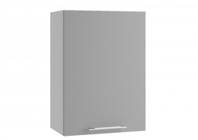 Монца П 500 шкаф верхний (Белый софт/корпус Серый) в Искитиме - iskitim.katalogmebeli.com | фото
