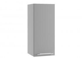 Монца ВП 300 шкаф верхний высокий (Белый софт/корпус Серый) в Искитиме - iskitim.katalogmebeli.com | фото