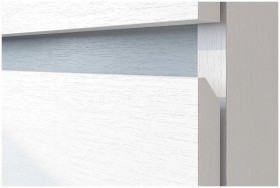 Модульная система "Токио" Пенал двухстворчатый Белый текстурный / Белый текстурный в Искитиме - iskitim.katalogmebeli.com | фото 3