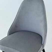 Набор стульев Милан 2 шт (серый велюр/белый) в Искитиме - iskitim.katalogmebeli.com | фото 2