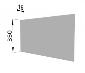 Панель торцевая (для шкафа горизонтального глубокого) ГПГ Ройс (Белый софт) в Искитиме - iskitim.katalogmebeli.com | фото