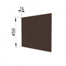 Панель торцевая (для шкафа горизонтального глубокого высокого) ГВПГ Квадро (Шоколад кожа) в Искитиме - iskitim.katalogmebeli.com | фото