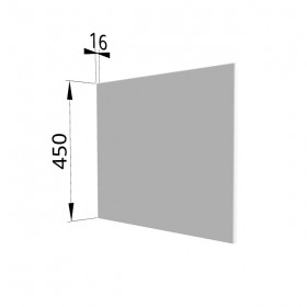 Панель торцевая (для шкафа горизонтального глубокого высокого) ГВПГ Ройс (Белый софт) в Искитиме - iskitim.katalogmebeli.com | фото