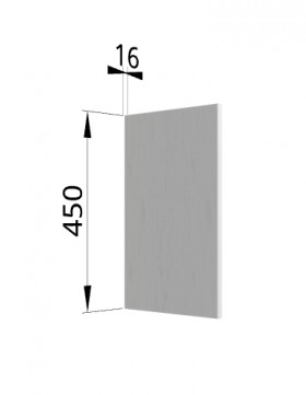 Панель торцевая (для шкафа горизонтального высокого) ВПГ Гарда (Белый) в Искитиме - iskitim.katalogmebeli.com | фото