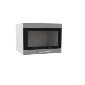Ройс ГВПГСФ 600 Шкаф верхний горизонтальный (Черника софт/корпус Серый) в Искитиме - iskitim.katalogmebeli.com | фото