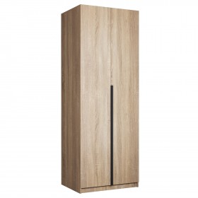 Шкаф 2-х дверный Локер "гармошка" Дуб Сонома (штанга) в Искитиме - iskitim.katalogmebeli.com | фото