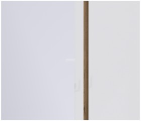Веста СБ-2258 Шкаф 3х дверный с зеркалом Дуб Бунратти/Белый глянец в Искитиме - iskitim.katalogmebeli.com | фото 2