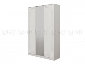 Шкаф 3-х створчатый Афина-1 (Белый/Белый глянец) в Искитиме - iskitim.katalogmebeli.com | фото