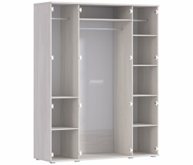 Шкаф 4-х дверный СБ-2389 Флоренция (Дуб Сонома Белый) в Искитиме - iskitim.katalogmebeli.com | фото 3