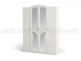 Шкаф 4-створчатый Мария (Белый глянец) в Искитиме - iskitim.katalogmebeli.com | фото 1