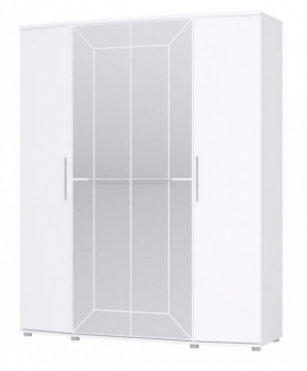 Шкаф 4х дверный Амели 1805 Белый в Искитиме - iskitim.katalogmebeli.com | фото