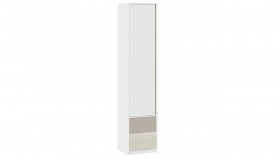 Шкаф для белья комбинированный «Сканди» Дуб Гарден/Белый/Глиняный серый в Искитиме - iskitim.katalogmebeli.com | фото