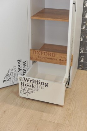 Шкаф для белья «Оксфорд» (Ривьера/Белый с рисунком) в Искитиме - iskitim.katalogmebeli.com | фото 4