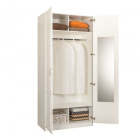 Шкаф для одежды 13.134 Ливерпуль (Белый, ясень ваниль НМ-1012-100 ПВХ) в Искитиме - iskitim.katalogmebeli.com | фото 3